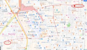 エディオンアリーナ大阪 難波(なんば)付近 格安ホテル ナンバプラザホテル アクセス地図1