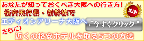 あなたが知っておきべき】格安で飛行機・新幹線でエディオンアリーナ大阪近く格安ホテルを取る5つの方法